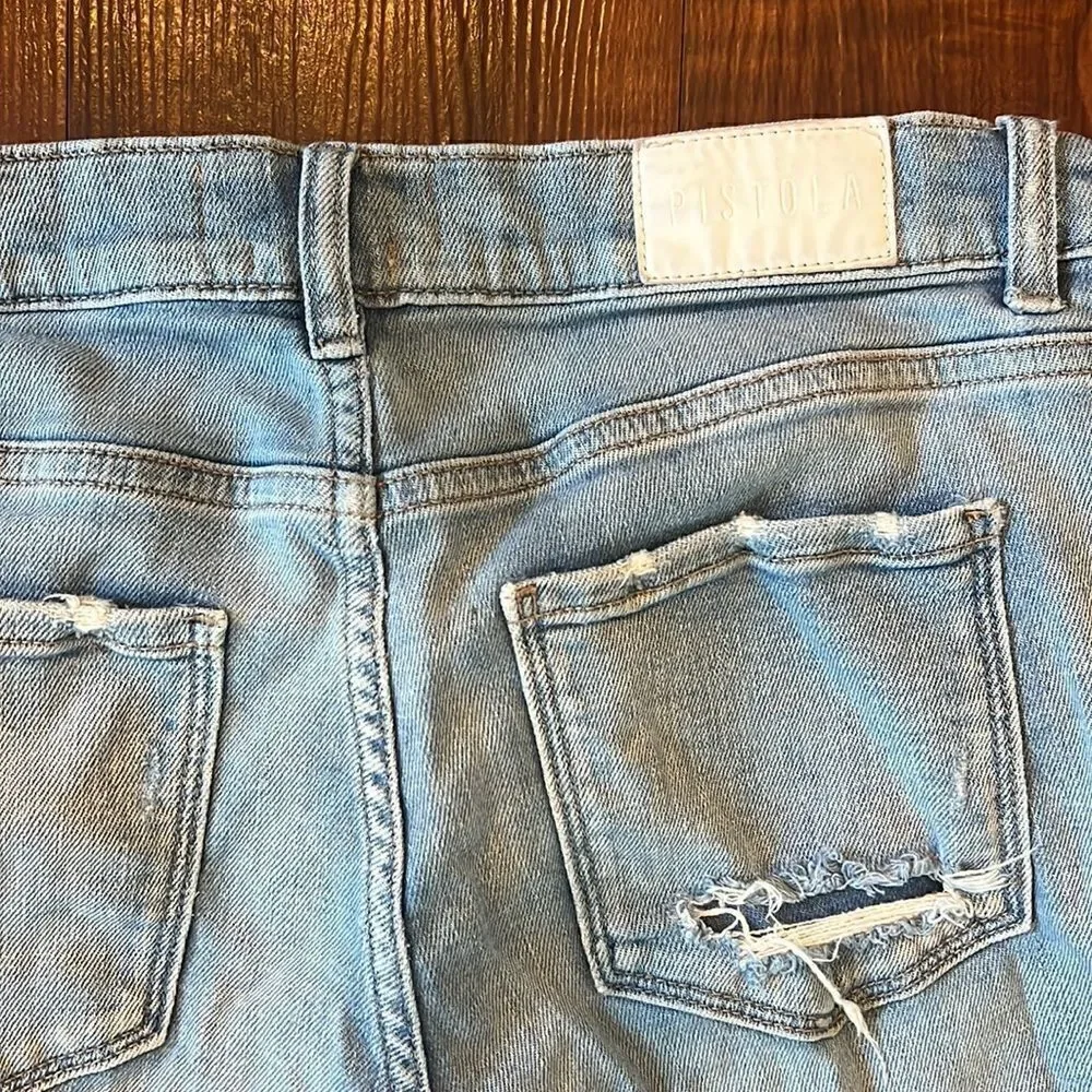 Pistola Jeans - Ripped / Paint - Size 27 - Like New - Amazing Jeans - Light